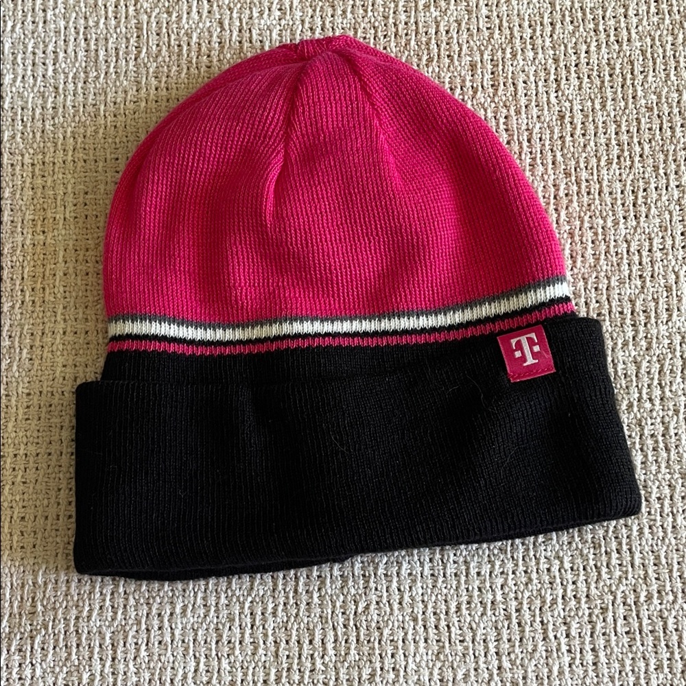 T-Mobile Pink and Black Men's Beanie